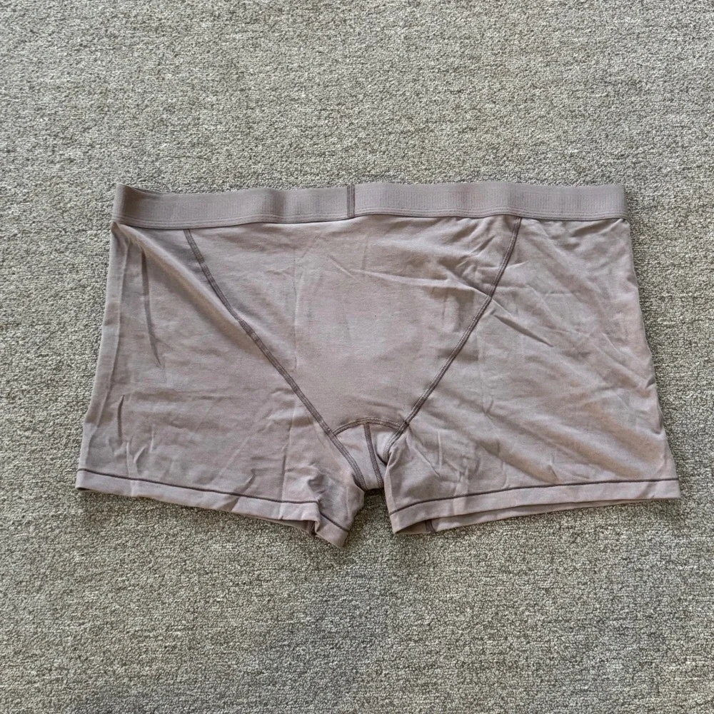 NWOT‎ SKIMS Mens Cotton Modal Boxer Brief Taupe Brown 4X Underwear Boxer Briefs